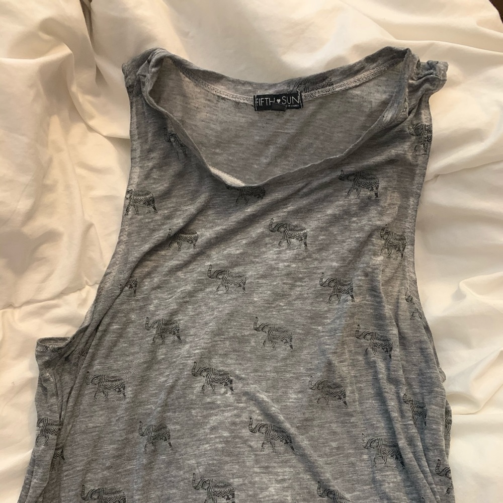 Sheer Gray Elephant Tank